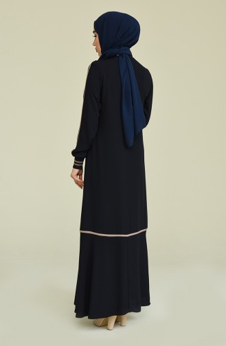 Dunkelblau Abayas 3002-04