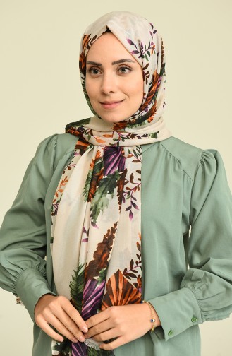 Creme Schal 0841-02
