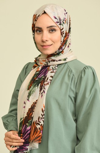 Creme Schal 0841-02