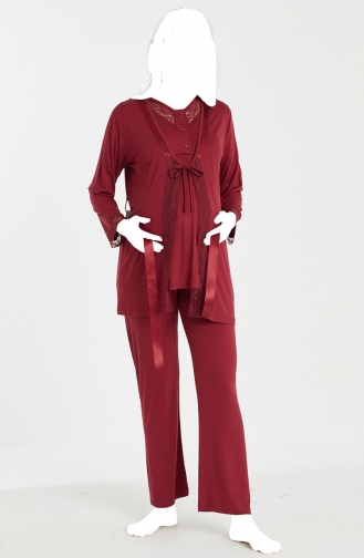 Claret Red Pajamas 4080-02