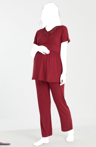 Claret Red Pajamas 4080-02