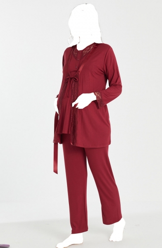 Claret red Pyjama 4080-02