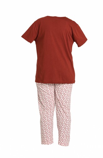 Claret red Pyjama 2843.Bordo