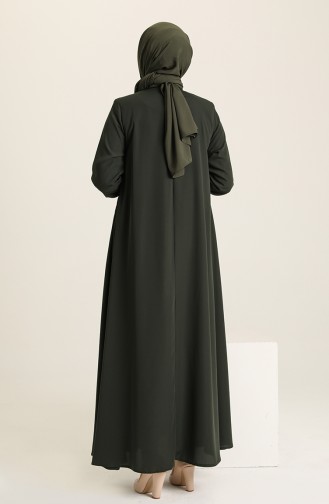 Khaki Abaya 3001-04