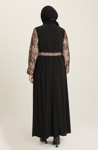Black Hijab Dress 80131B-01