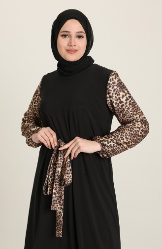 Black Hijab Dress 80131B-01