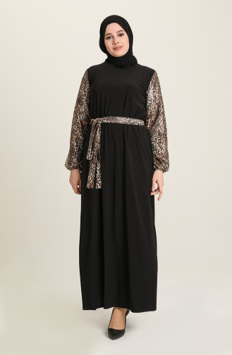 Robe Hijab Noir 80131C-01