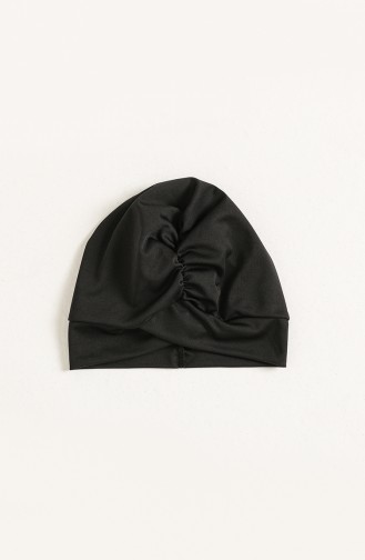 Schwarz Hijab Badeanzug 2222-02