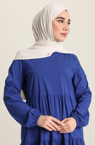 Saxe Hijab Dress 1765-04