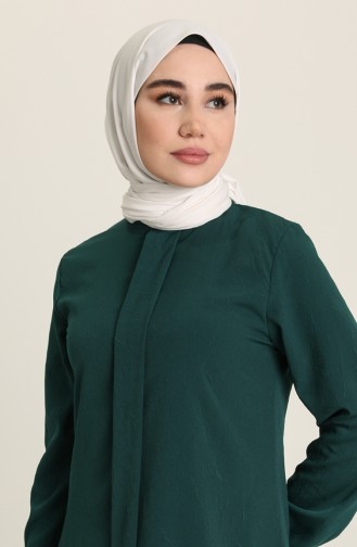 Patlı Tunik 1768-01 Zümrüt Yeşili