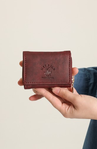 محفظة نقود أحمر كلاريت 1477-02