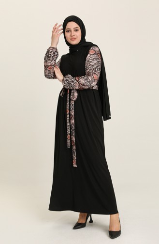 Black İslamitische Jurk 80131-01