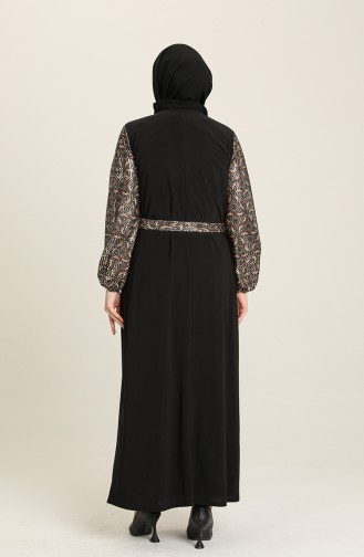 Robe Hijab Noir 80131A-01