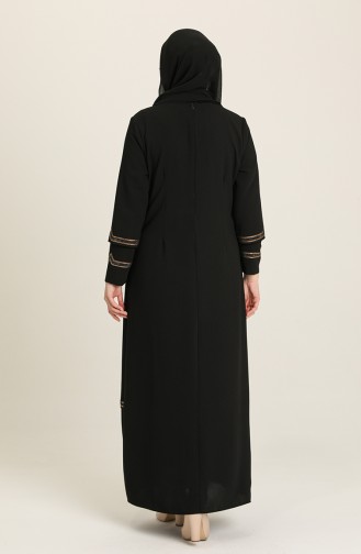 Schwarz Hijab-Abendkleider 4000-04