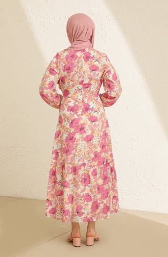 Pink Hijab Dress 2332-01
