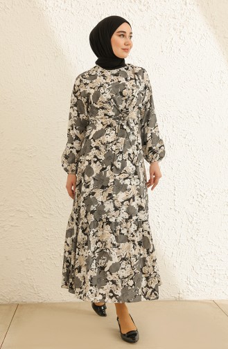 Black Hijab Dress 2332-02