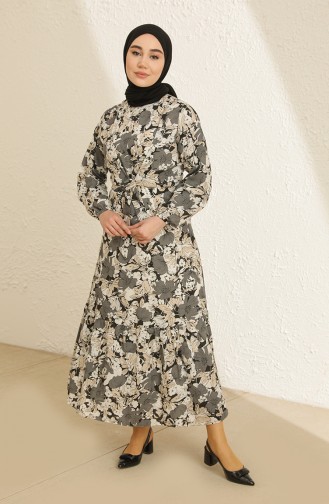Black Hijab Dress 2332-02