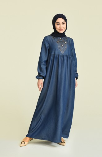 فستان أزرق كحلي 0300-01