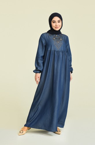 Robe Hijab Bleu Marine 0300-01