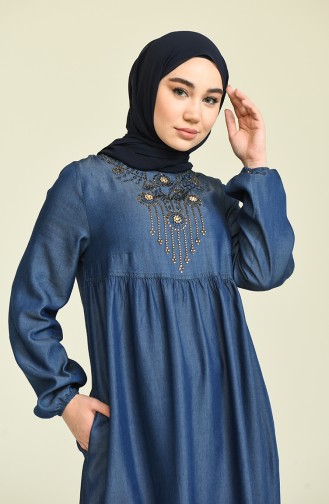 Robe Hijab Bleu Marine 0300-01