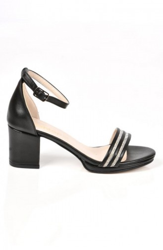  Sommer Sandalen 02183.SİYAH