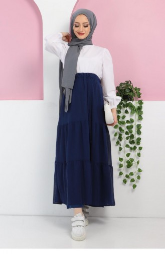 Indigo Skirt 10784.İndigo