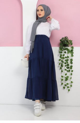 Indigo Skirt 10784.İndigo