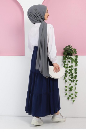 Indigo Skirt 10784.İndigo