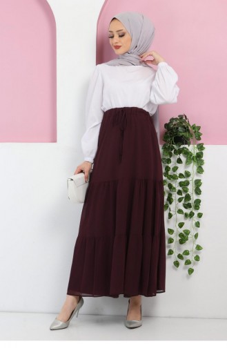 Plum Skirt 10784.Mürdüm