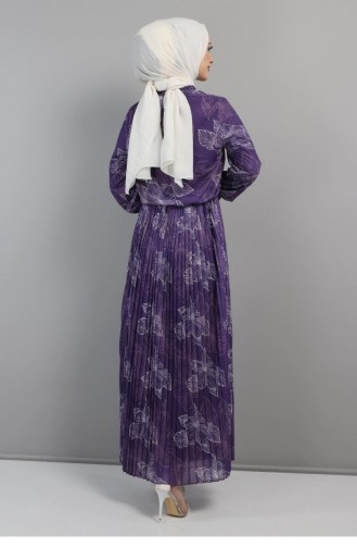 Purple Hijab Dress 14400.Mor