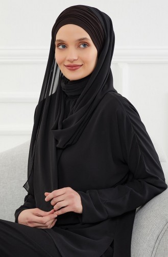 Schwarz Praktischer Turban 58953