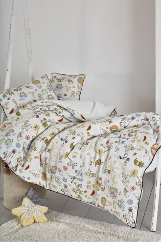 Ecocotton Carnaval Bebek Nevresim Takımı Organik Pamuk Baskılı 100X150 Cm Baskılı