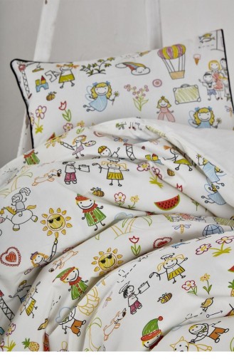 Ecocotton Carnaval Bebek Nevresim Takımı Organik Pamuk Baskılı 100X150 Cm Baskılı