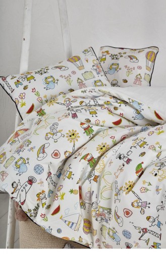 Ecocotton Carnaval Bebek Nevresim Takımı Organik Pamuk Baskılı 100X150 Cm Baskılı