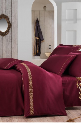 Housse de Couette  220X240-R046.Bordo