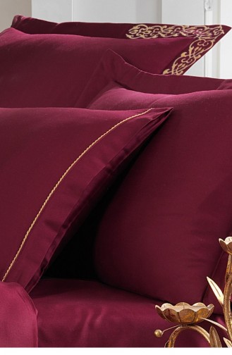  Bedlinen Set 220X240-R046.Bordo