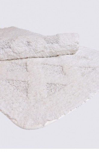 Ecocotton Nova 2 Li Banyo Paspası Pamuk Krem