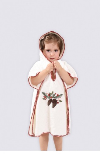 Ecocotton Laden 4 Lü Kız Bebek Panço Seti Organik Pamuk El Nakışlı Krem 1 4 Yaş Nakışlı