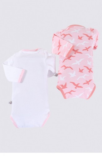 Rosa Babybekleidung für Neugeborene 043.Beyaz-Somon
