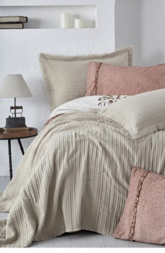  Bed Linen Set 240X260-R012.Bej