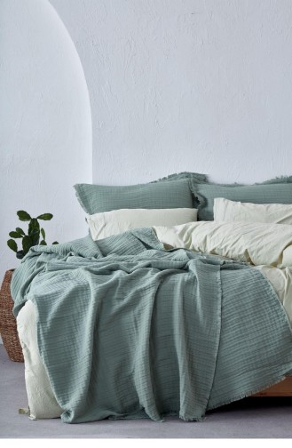 مجموعة غطاء السرير  240X260-R045.Yeşil