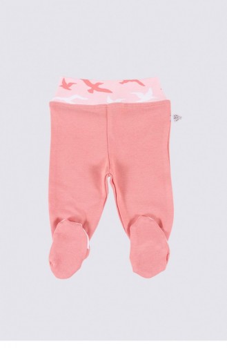 Ecocotton Turna Kız Bebek 5 Li Hastane Çıkışı Zıbın Seti 100 Organik Pamuk Yeni Doğan Somon 0 3 Ay Somon
