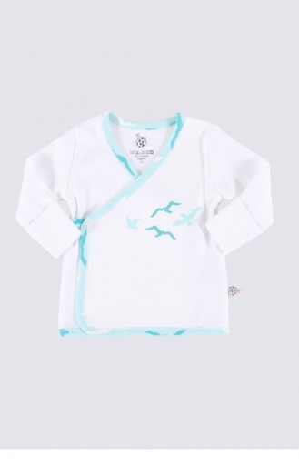 Turquoise Newborn Hospital Set 037.Beyaz-Turkuaz