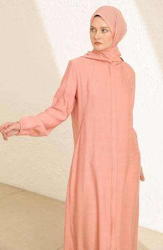 Beige-Rose Abayas 6913-04