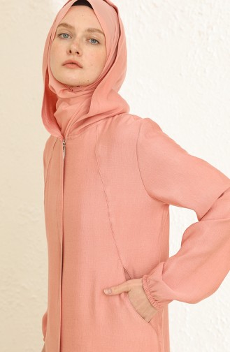 Beige-Rose Abayas 6913-04