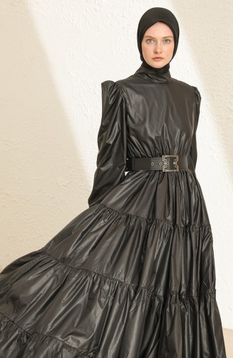 Black Hijab Dress 228425-01