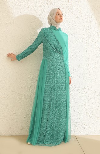 Robe de Soirée 5345-15 Vert 5345-15