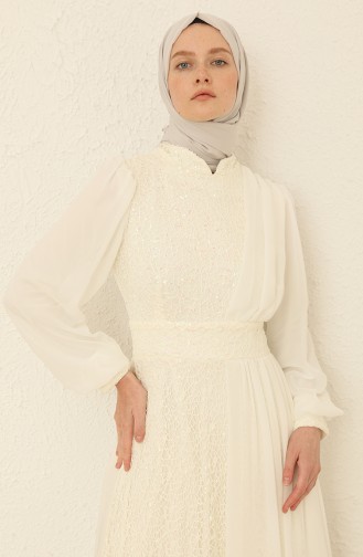 Silbergrau Hijab-Abendkleider 5408-09