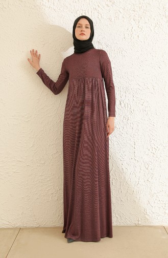 Purple Hijab Dress 0784-02