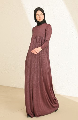 Purple Hijab Dress 0784-02